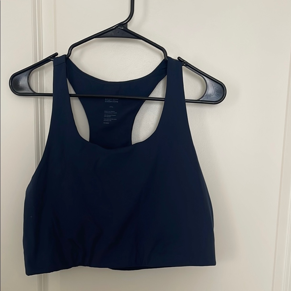 Girlfriend Collectiok Navy Racerback Bra